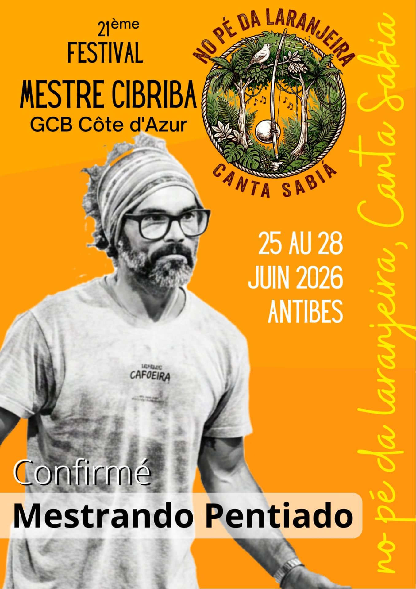 Mestrando Pentiado confermato al 21° Festival Mestre Cibriba — Antibes 2026